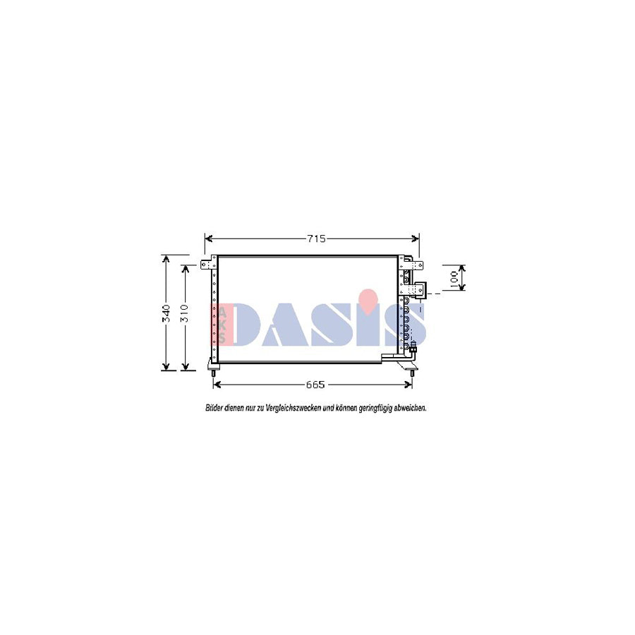 AKS Dasis 102020N Air Conditioning Condenser For Honda Accord | Duco Car Parts UK