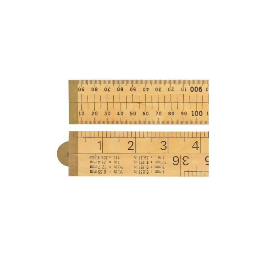 R.S.T. RST073P Wooden 4 Fold Rule 1m / 39in (Blister packed) | Duco Car Parts UK