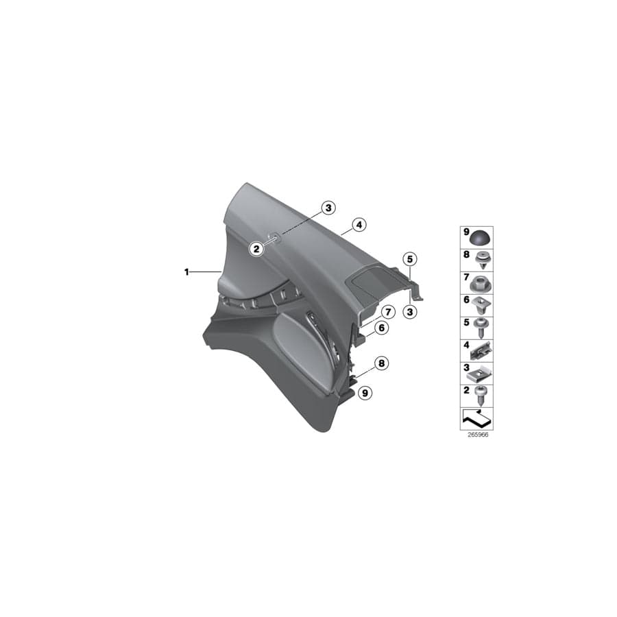 Genuine BMW 51437291835 F12 F12 Side Trim Cover, Leather, Left ELFENBEINWEISS (Inc. 640iX, 640dX & 640i) | Duco Car Parts UK Car Parts