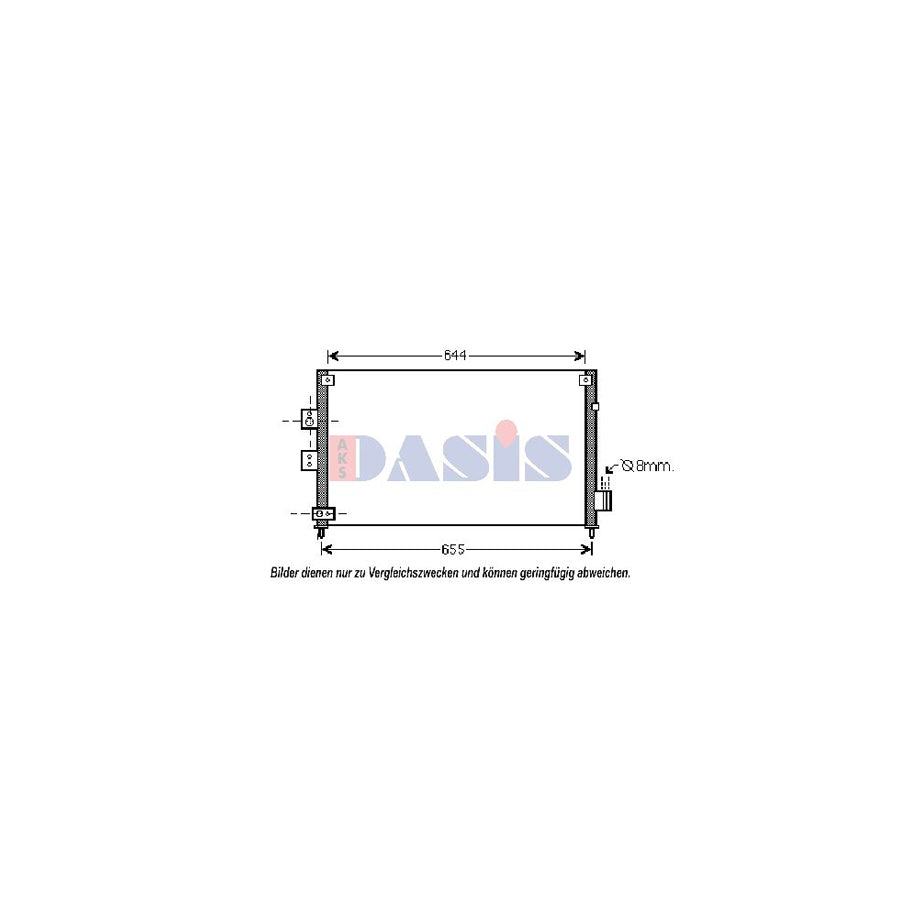 AKS Dasis 102026N Air Conditioning Condenser For Honda CIVic VIII Saloon (Fd, Fa) | Duco Car Parts UK