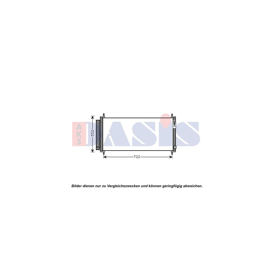 AKS Dasis 102038N Air Conditioning Condenser For Honda Insight II Hatchback (Ze) | Duco Car Parts UK