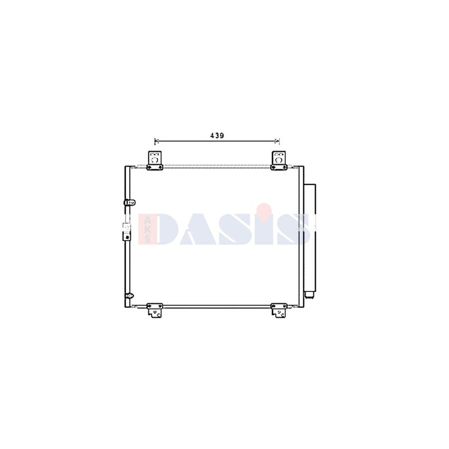 AKS Dasis 212112N Air Conditioning Condenser For Toyota Hiace | Duco Car Parts UK