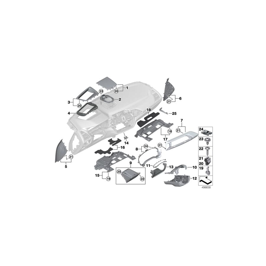 Genuine BMW 51456995362 G01 G02 Sound Insulation Footwell Front Passeng. Left hand drive (Inc. X3 18d, X3 20iX & X4 30dX) | Duco Car Parts UK Car Parts