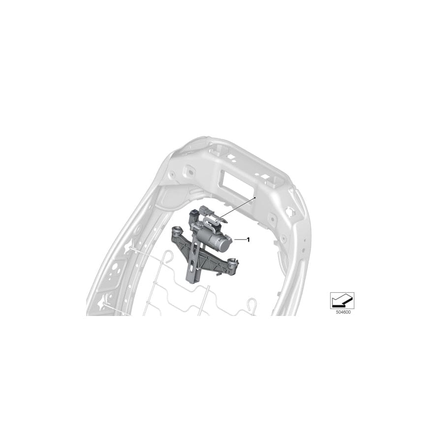 Genuine BMW 52107452225 M G14 Drive, Vertical Headrest Adjustment (Inc. X4 20iX, 320dX & 840i) | Duco Car Parts UK Car Parts