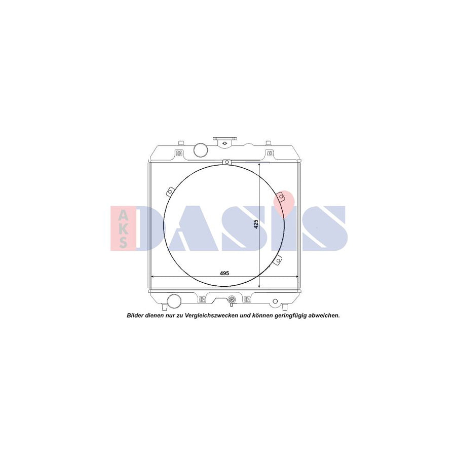 AKS Dasis 440684N Engine Radiator | Duco Car Parts UK