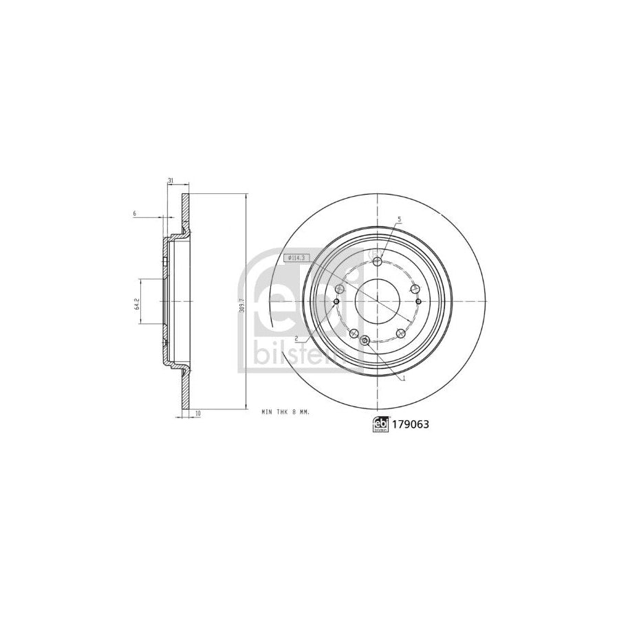 Febi Bilstein 179063 Brake Disc