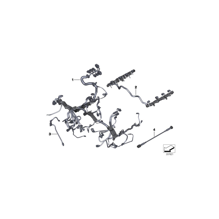 Genuine BMW 12517638769 F10 F12 F07 Engine Wiring Harness (Inc. 550iX & 650iX) | Duco Car Parts UK