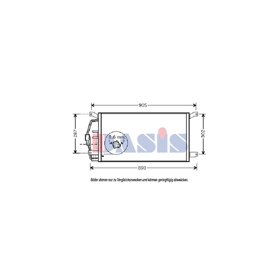 AKS Dasis 522043N Air Conditioning Condenser | Duco Car Parts UK