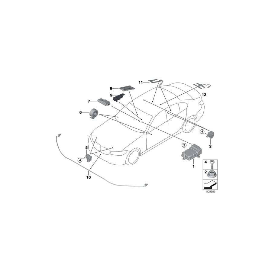 Genuine BMW 65779476858 G20 G21 Control Unit Airbag (Inc. M340i, 320dX & 320d) | Duco Car Parts UK Car Parts