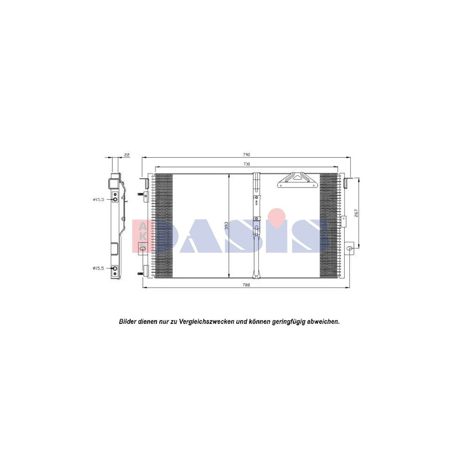 AKS Dasis 522052N Air Conditioning Condenser | Duco Car Parts UK
