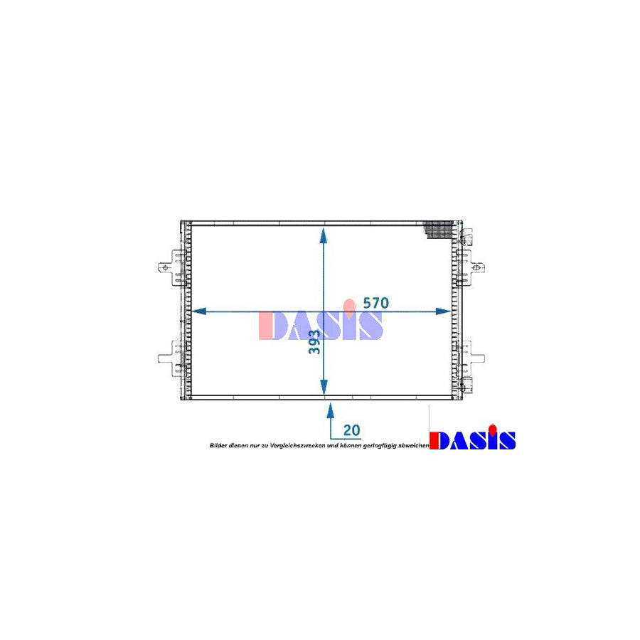 AKS Dasis 182006N Air Conditioning Condenser For Renault Avantime | Duco Car Parts UK