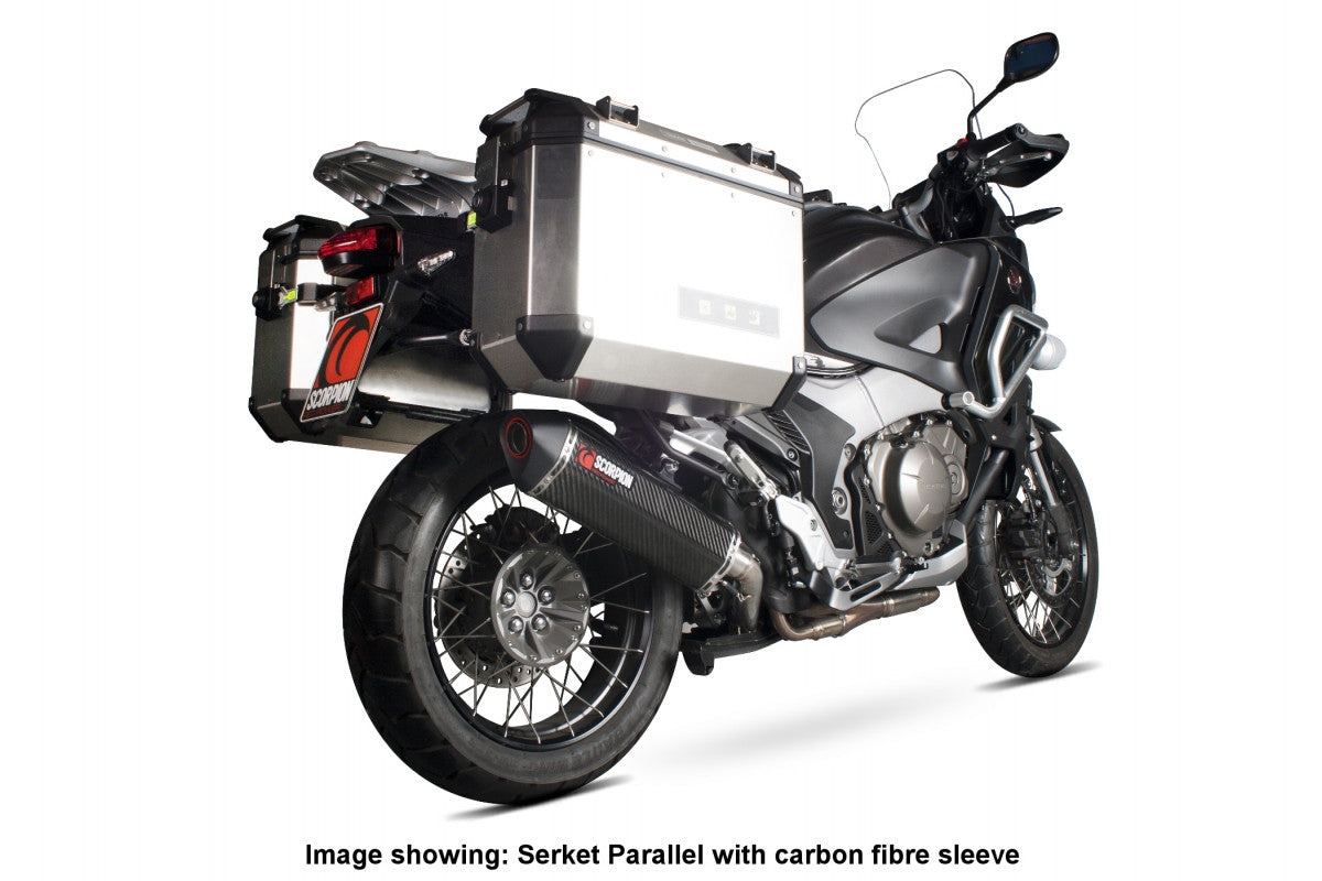 Scorpion RHA156TEO Honda VFR1200 X Crosstourer Serket Parallel Slip-On - Titanium Sleeve | Duco Car Parts UK UK