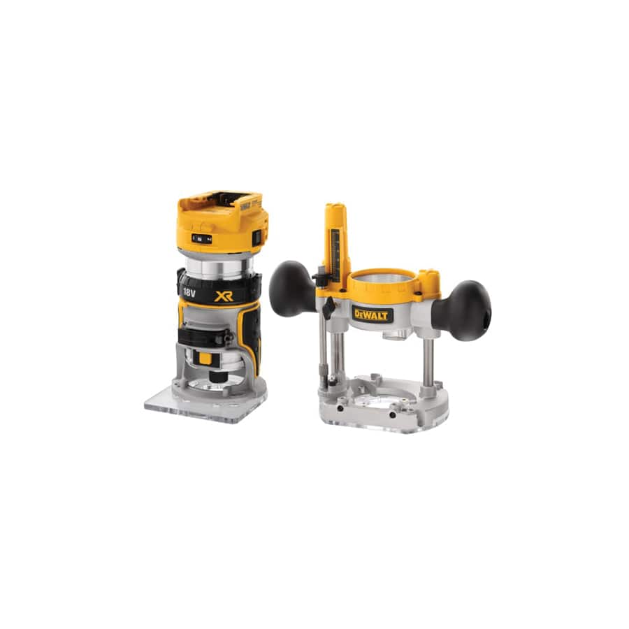 DEWALT DEWDCW604NT DCW604NT XR 1/4in Twin Base Router 18V Bare Unit | Duco Car Parts UK