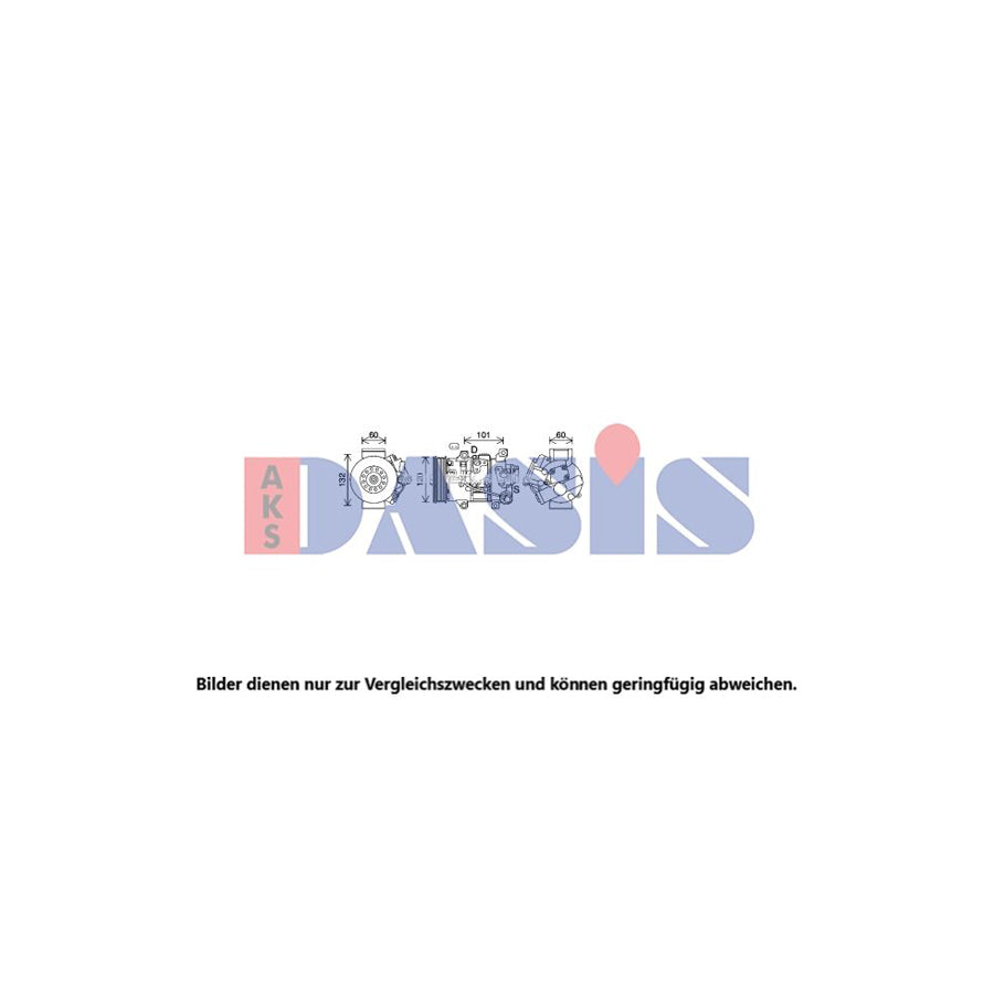 AKS Dasis 852953N Compressor, Air Conditioning For Toyota Rav4 III Off-Road (Xa30) | Duco Car Parts UK