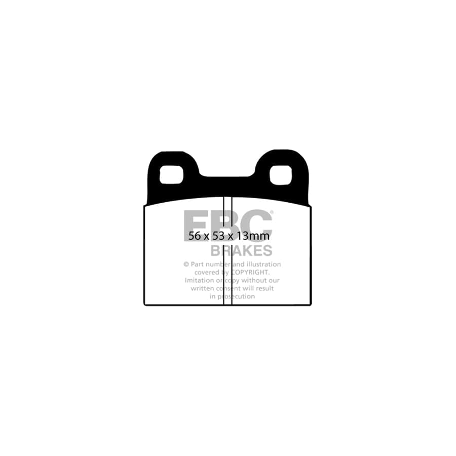 EBC PDKR796 Saab Ultimax Rear Brake Pad & Plain Disc Kit - ATE Caliper 2 | Duco Car Parts UK Car Parts