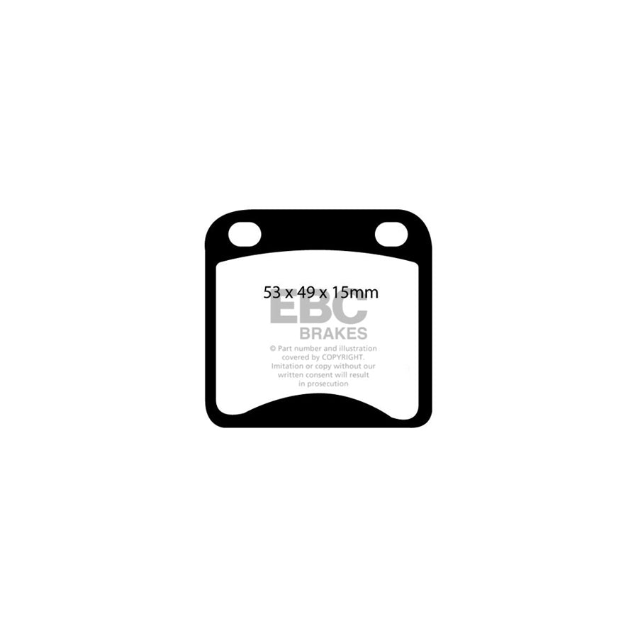 EBC DP158 Honda Ultimax Front Brake Pads (Inc. N600 & S600) 2 | Duco Car Parts UK Car Parts