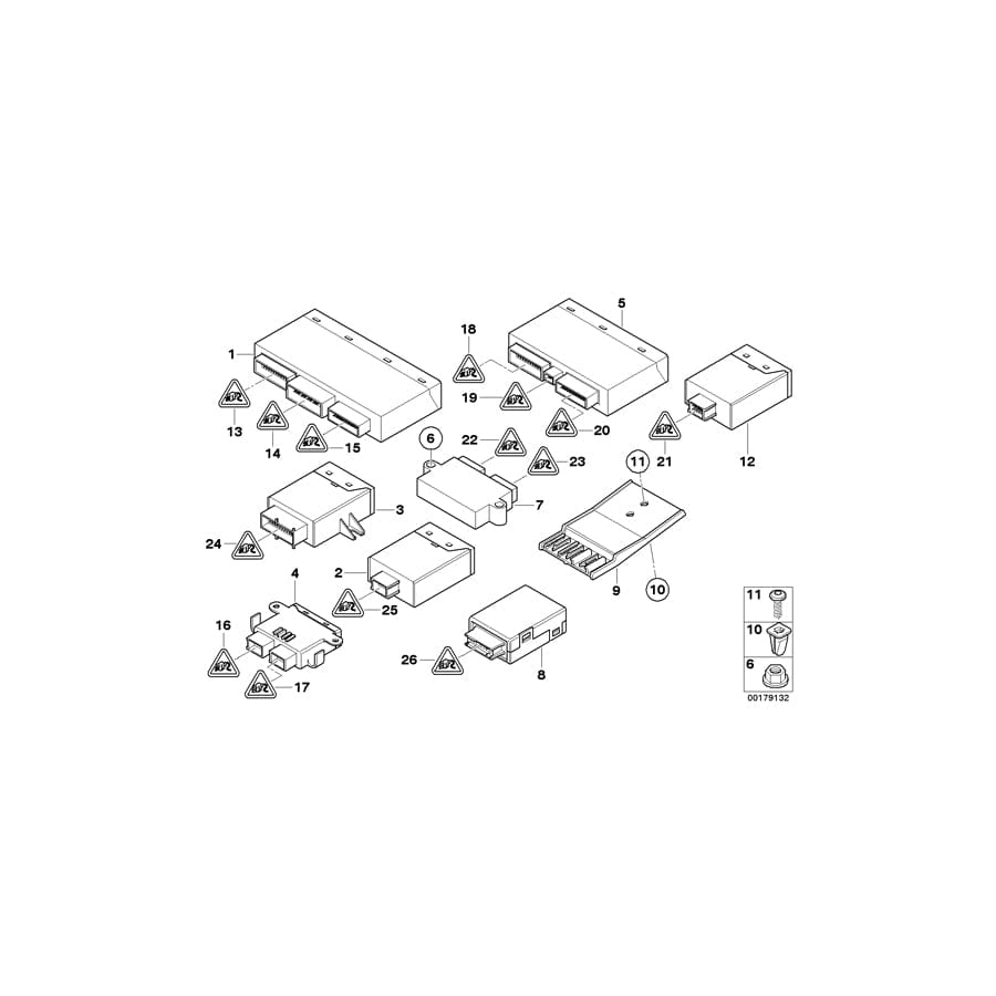 Genuine BMW 61356900715 E46 Holder (Inc. 325i, 320i & 318d) | Duco Car Parts UK Car Parts