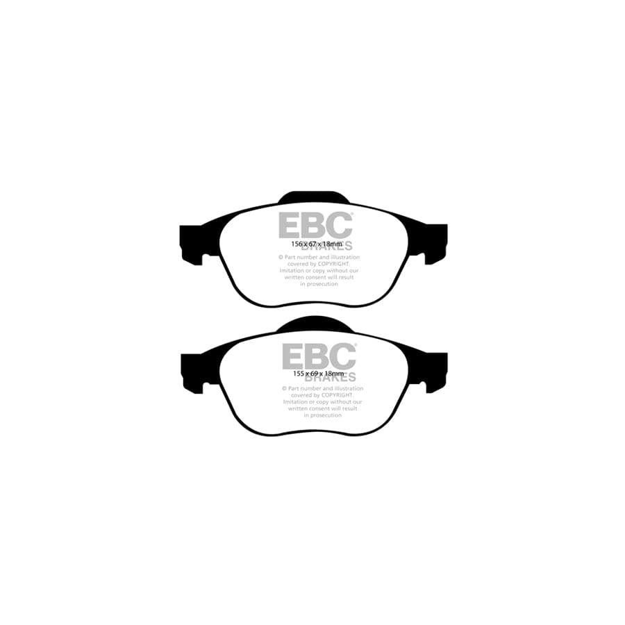 EBC PDKF1637 Renault Ultimax Front Brake Pad & Plain Disc Kit - Girling/TRW Caliper 2 | Duco Car Parts UK Car Parts