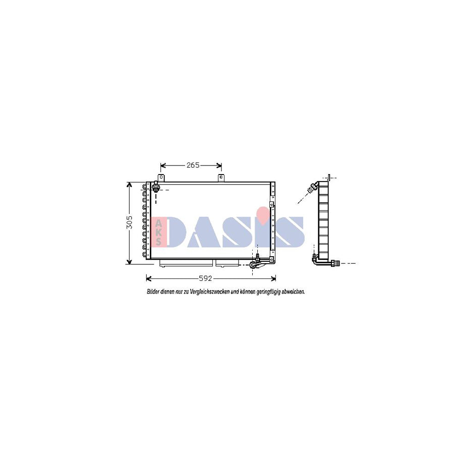 AKS Dasis 482004N Air Conditioning Condenser | Duco Car Parts UK