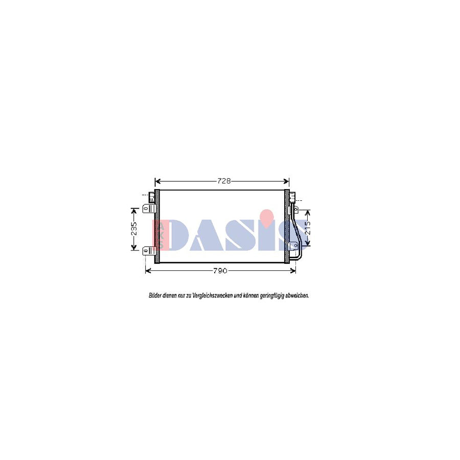 AKS Dasis 182027N Air Conditioning Condenser | Duco Car Parts UK