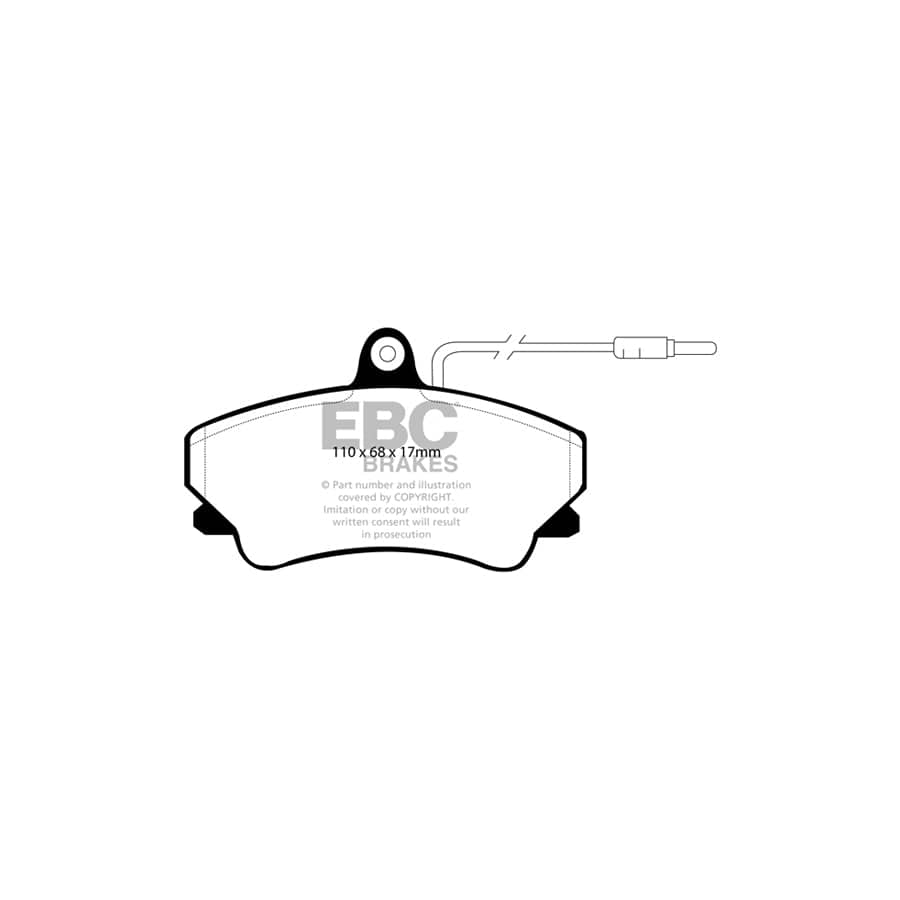 EBC PDKF1642 Renault Espace Mk2 Ultimax Front Brake Pad & Plain Disc Kit 2 | Duco Car Parts UK Car Parts