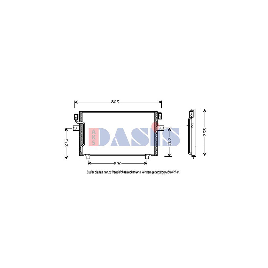 AKS Dasis 072020N Air Conditioning Condenser For Nissan Maxima | Duco Car Parts UK