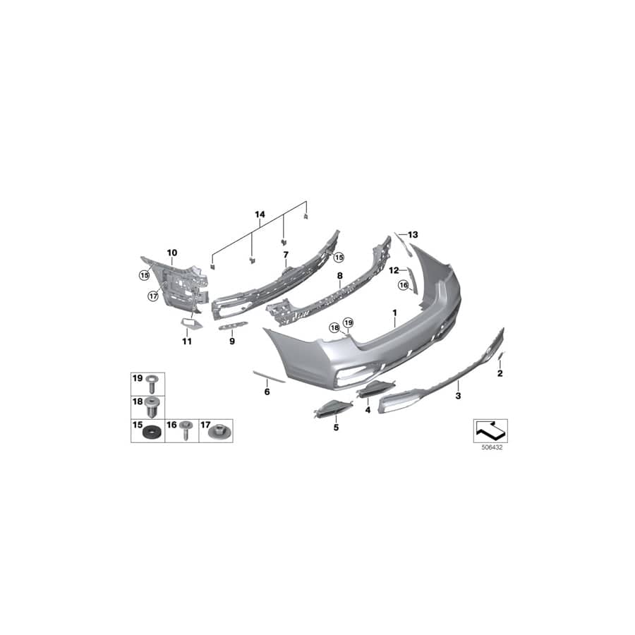 Genuine BMW 51128077097 G12 Left Rear Moulding M CERIUM GREY (Inc. M760iX & M760LiX) | Duco Car Parts UK Car Parts