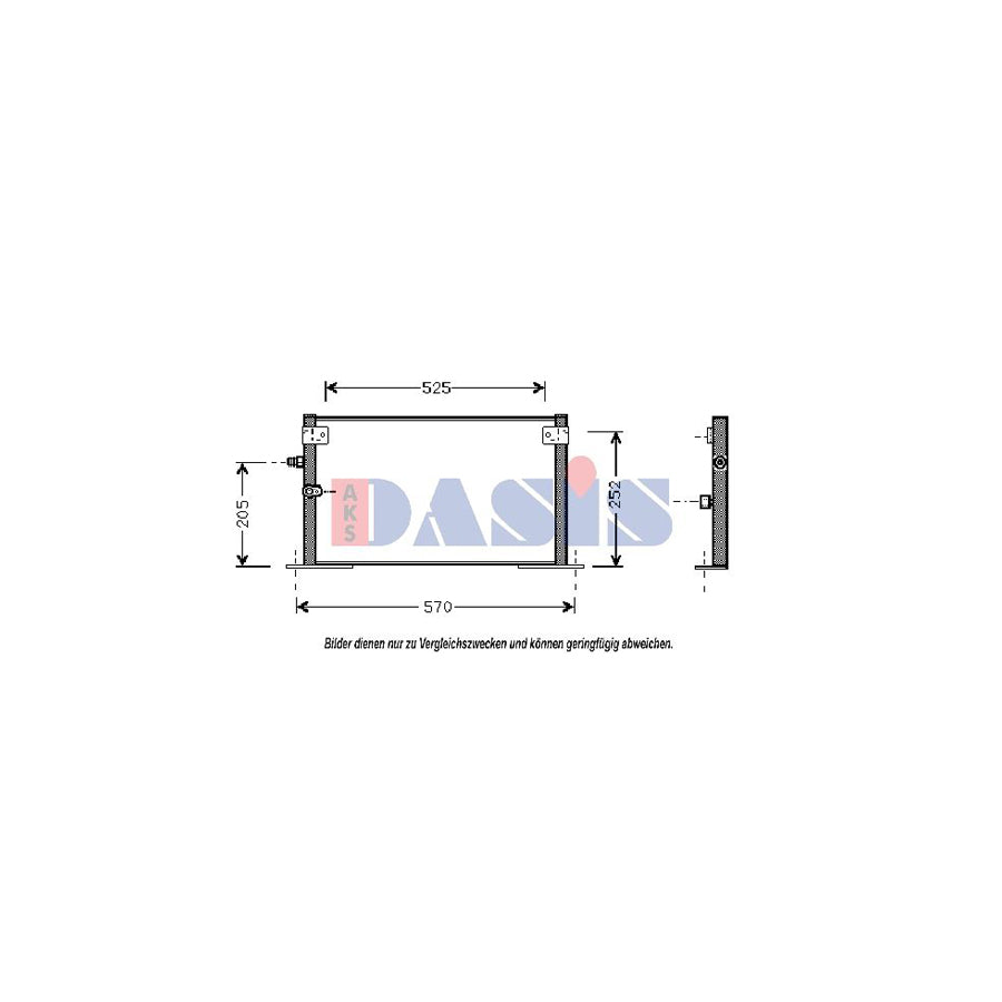AKS Dasis 212900N Air Conditioning Condenser | Duco Car Parts UK
