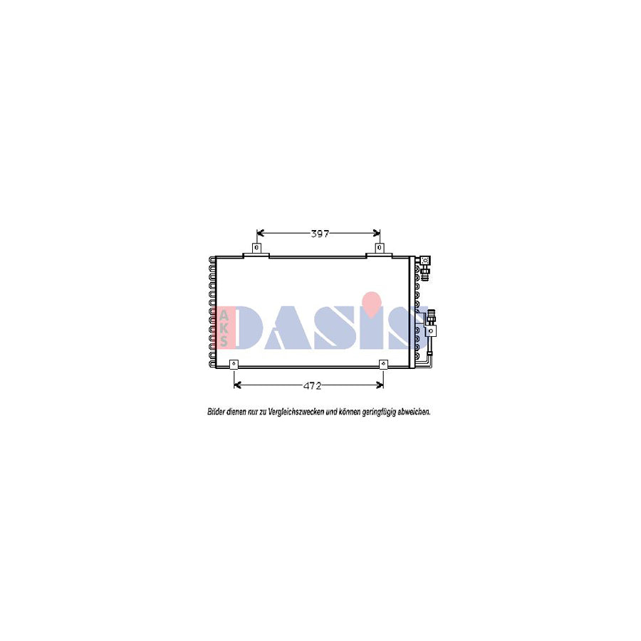 AKS Dasis 482110N Air Conditioning Condenser | Duco Car Parts UK