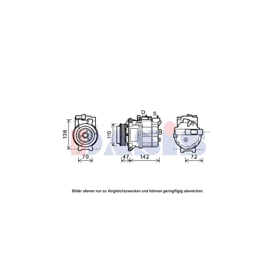 AKS Dasis 851904N Compressor, Air Conditioning For Land Rover Range Rover III (L322) | Duco Car Parts UK