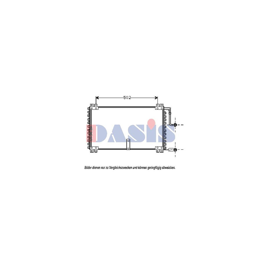 AKS Dasis 182060N Air Conditioning Condenser For Renault 25 | Duco Car Parts UK