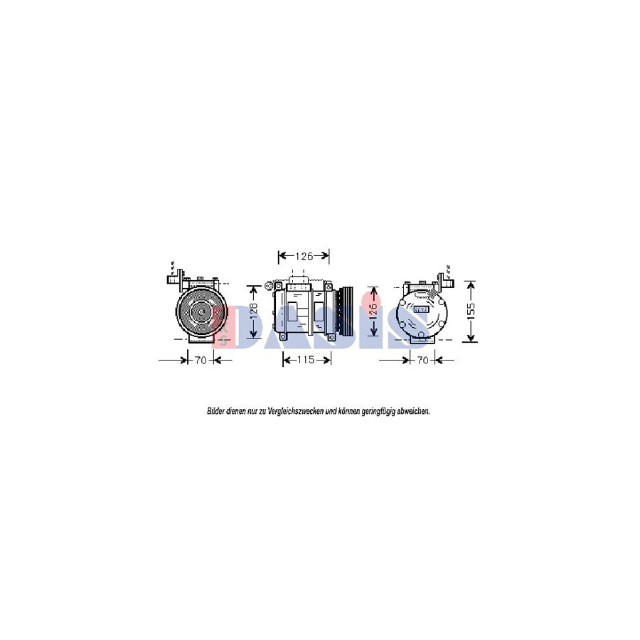 AKS Dasis 850741N Compressor, Air Conditioning For BMW 3 Series | Duco Car Parts UK