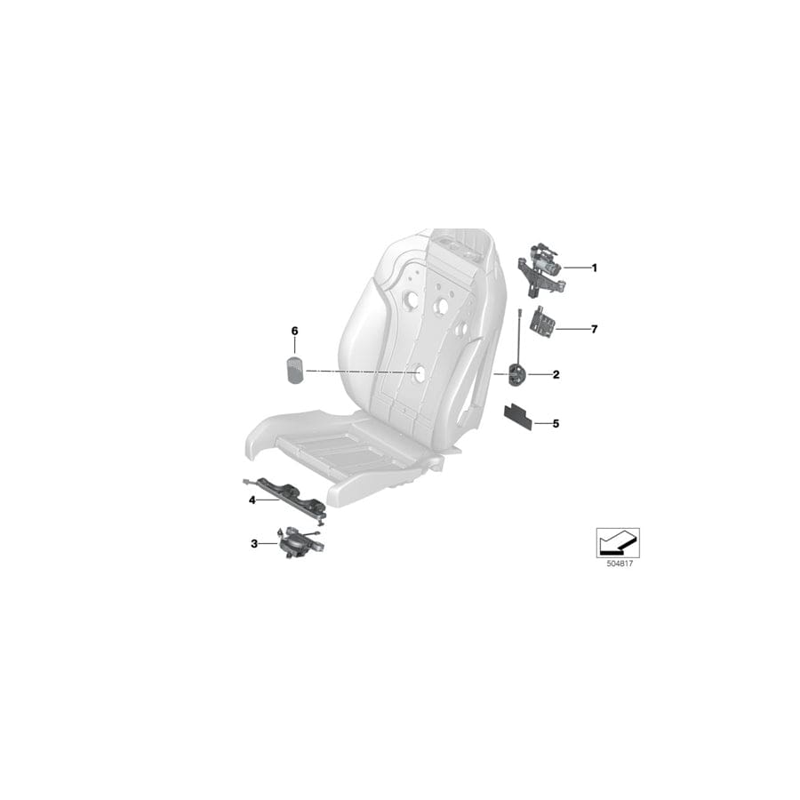 Genuine BMW 52208076560 G15 F93 G16 Grid, Backrest (Inc. M850iX, 840iX & 840dX) | Duco Car Parts UK Car Parts