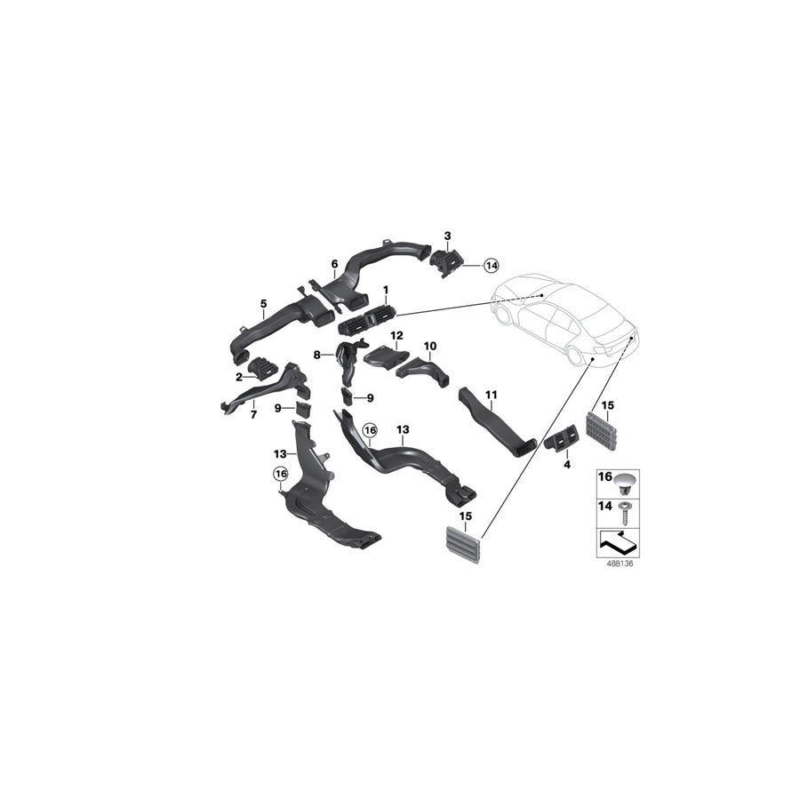 Genuine BMW 64229218496 F32 F33 Cold Air Duct Left (Inc. 430i, 418i & 440i) | Duco Car Parts UK