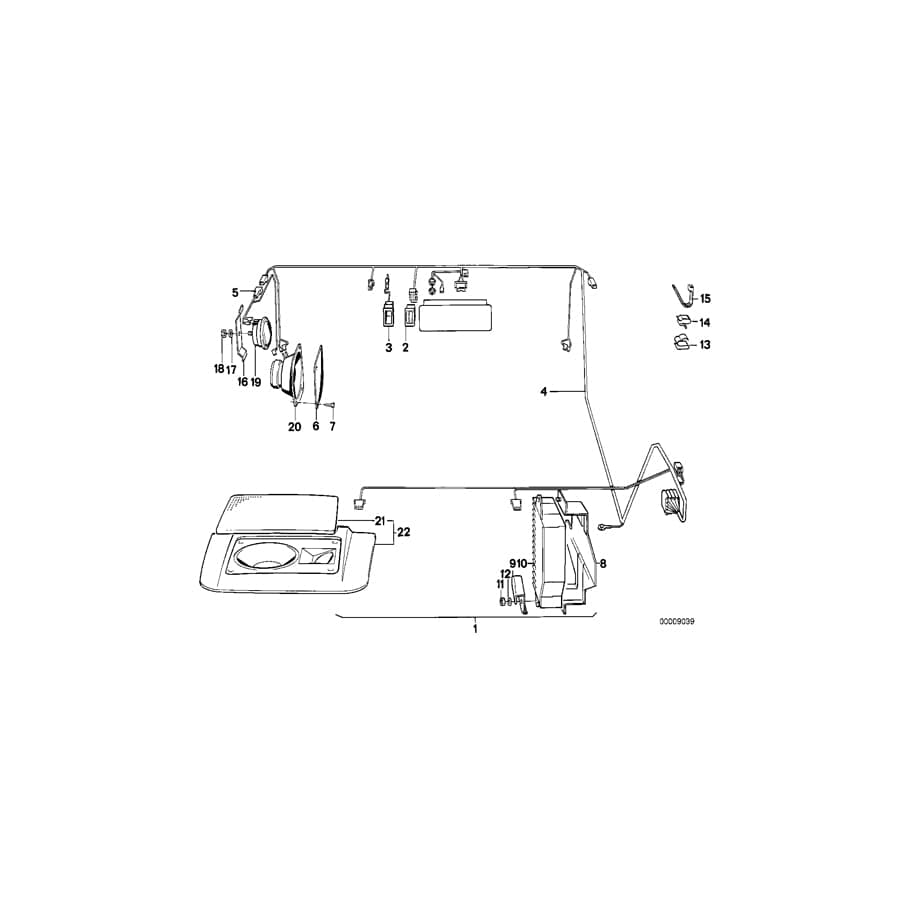 Genuine BMW 65131381833 E24 Loudspeaker Left Loudspeaker Left NATUR (Inc. 633CSi, 635CSi & 628CSi) | Duco Car Parts UK Car Parts