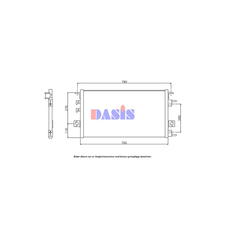 AKS Dasis 522620N Air Conditioning Condenser | Duco Car Parts UK