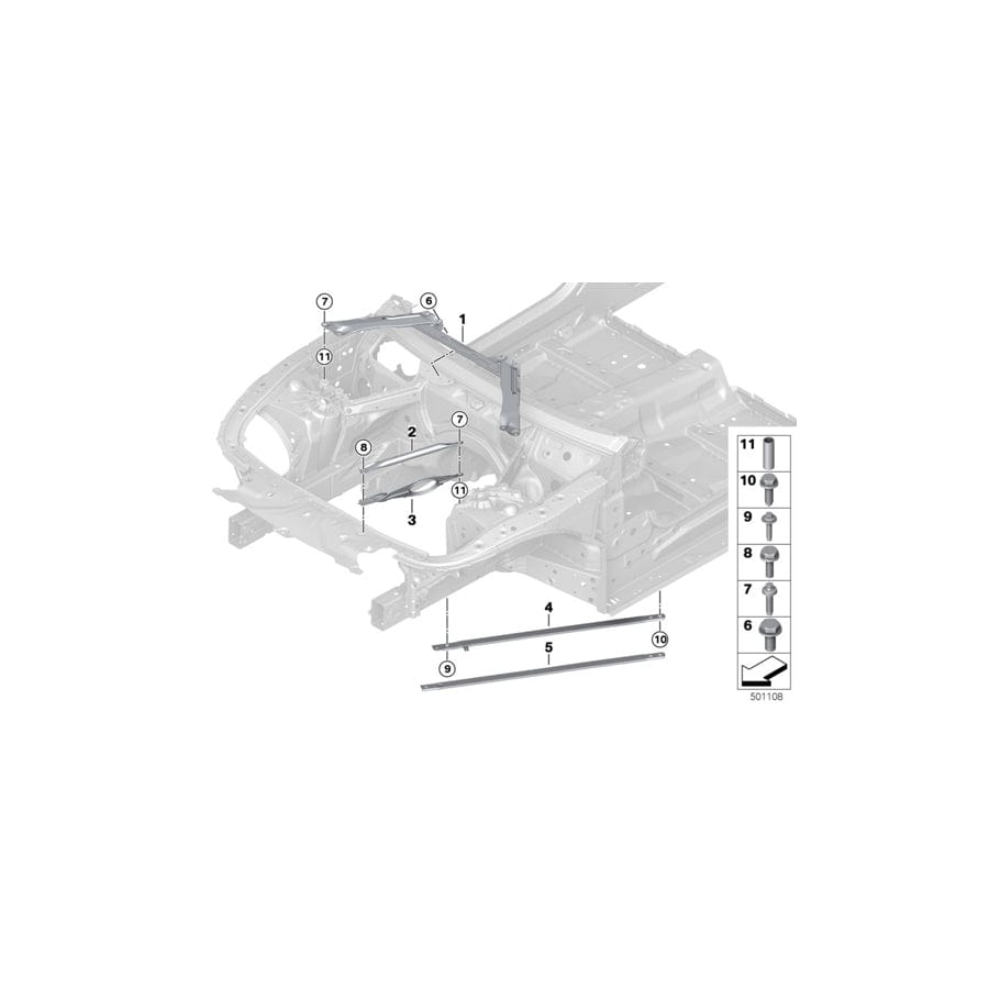 Genuine BMW 51617416931 G15 G14 G16 Torsion Bar, Front (Inc. & 840i) | Duco Car Parts UK Car Parts
