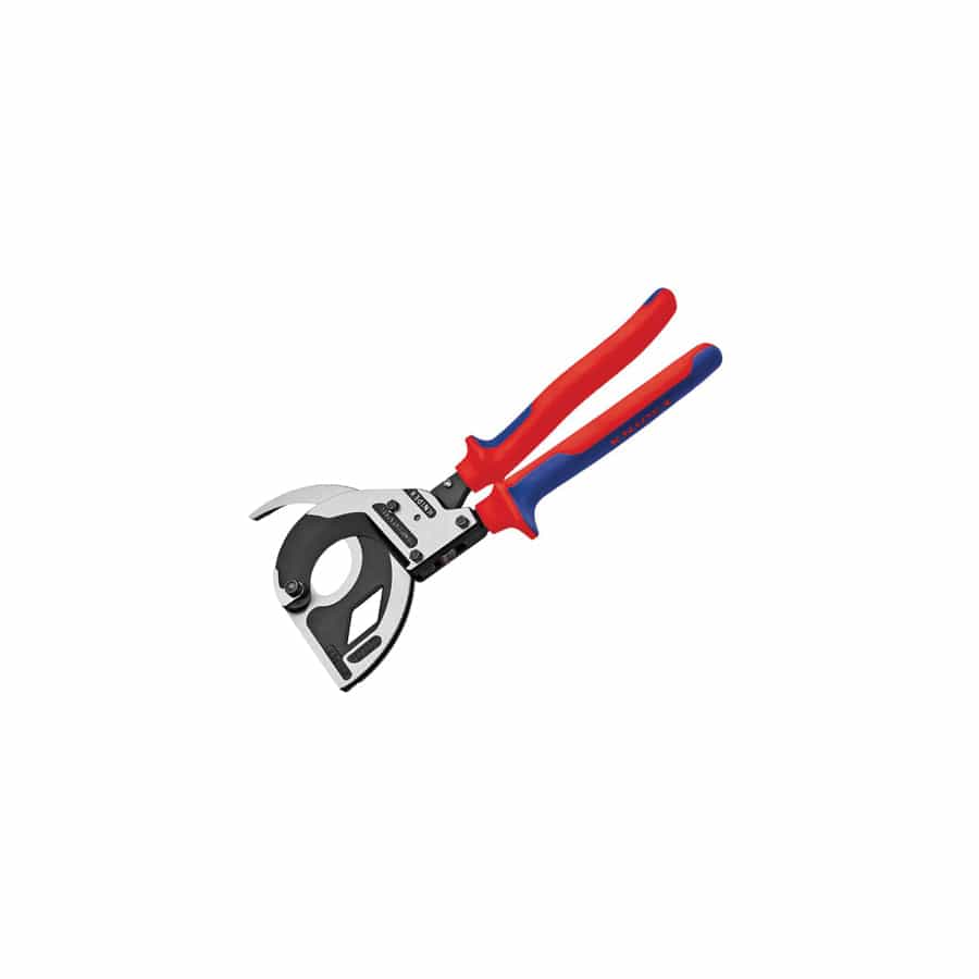 Knipex KPX9532320 3 Stage Ratchet Action Cable Cutters Multi-Component Grip 320mm | Duco Car Parts UK