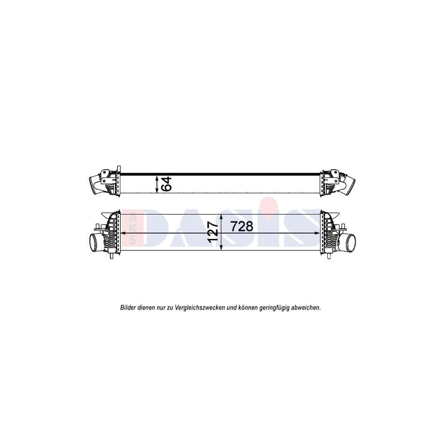 AKS Dasis 077011N Intercooler For Nissan Murano II (Z51) | Duco Car Parts UK