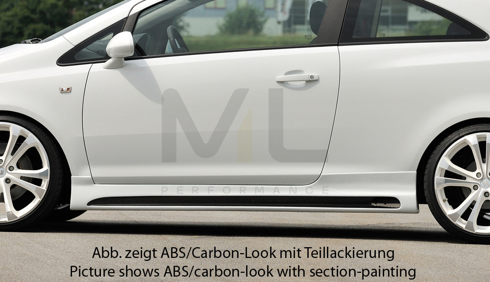 Rieger 00099329 Opel Corsa D Side Skirt 1 | Duco Car Parts UK Car Parts