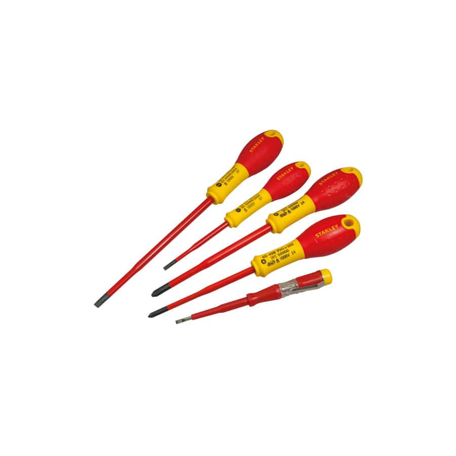 STANLEY® STA062694 FatMax® VDE Insulated Screwdriver Set, 5 Piece Plusminus | Duco Car Parts UK
