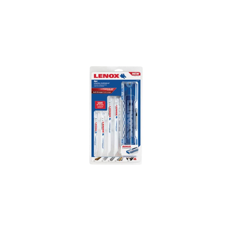 LENOX LEN121439KPE General-Purpose Reciprocating Saw Blade Kit, 9 Piece | Duco Car Parts UK