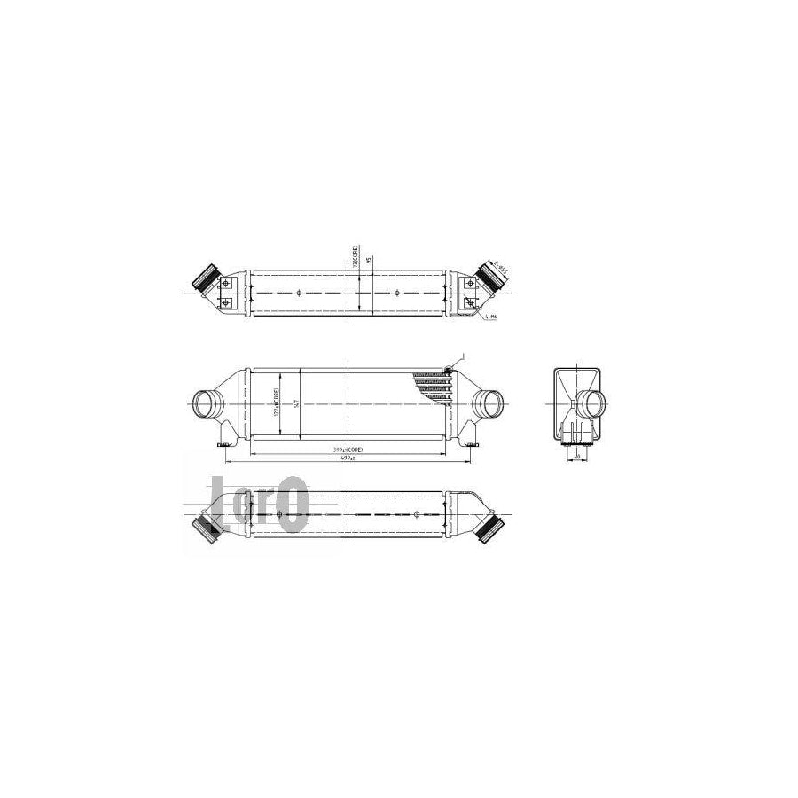Abakus 0170180003 Intercooler For Ford Transit | Duco Car Parts UK