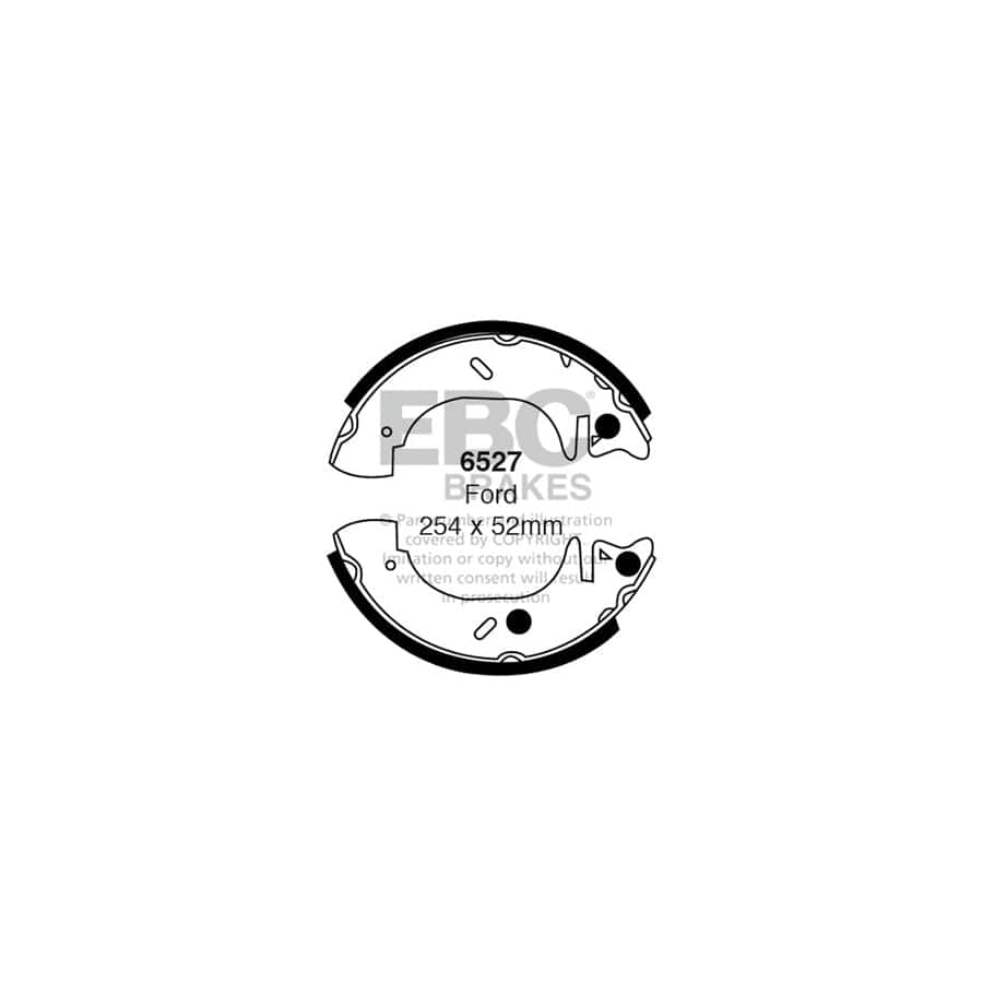 EBC 6527 Ford Transit Rear Brake Shoes 1 | Duco Car Parts UK Car Parts