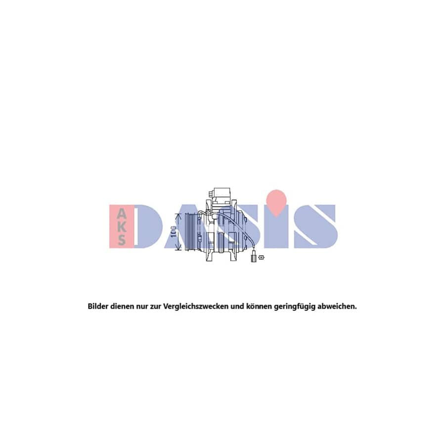 AKS Dasis 853063N Compressor, Air Conditioning For Suzuki Alto | Duco Car Parts UK
