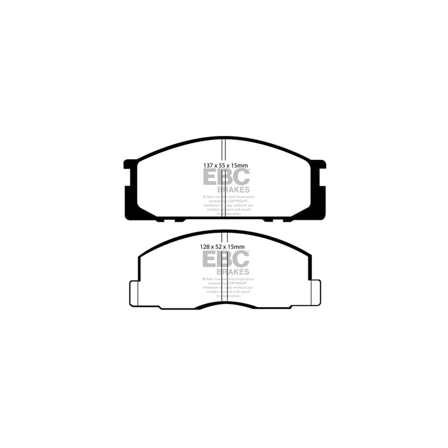 EBC PDKF2005 Toyota Spacecruiser Ultimax Front Brake Pad & Plain Disc Kit 2 | Duco Car Parts UK Car Parts