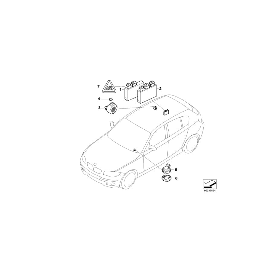 Genuine BMW 66206982401 E87 E93 E90 Control Unit Pdc (Inc. 320xd, 330xi & 318d) | Duco Car Parts UK Car Parts