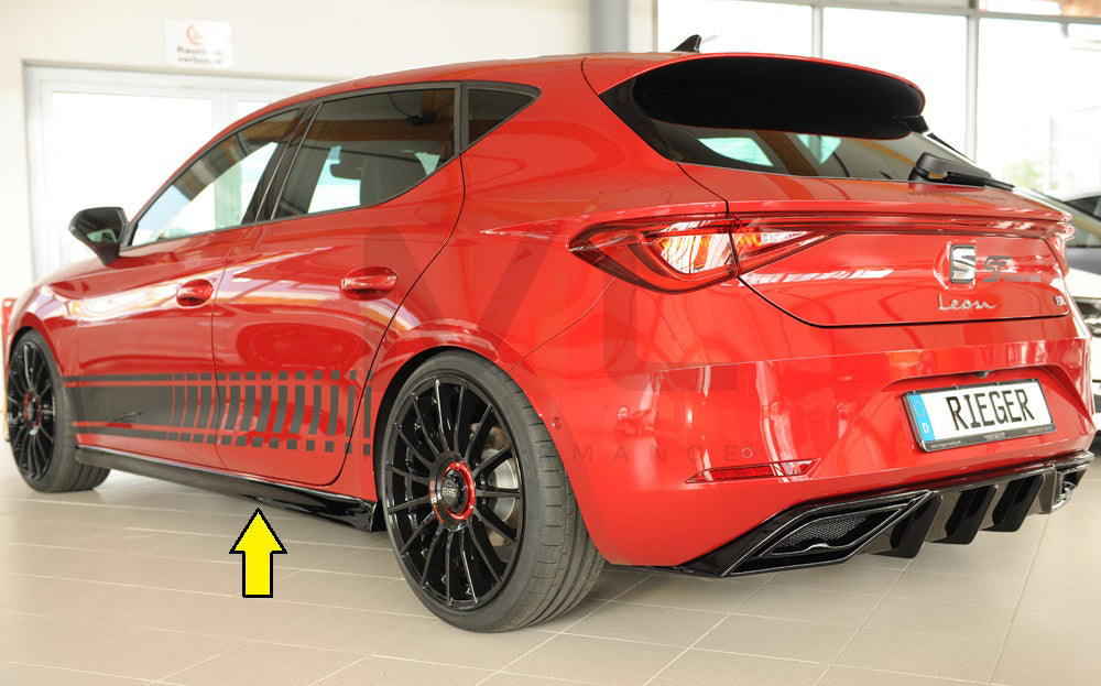 Rieger 00088223 SEAT Leon KL Side Skirt 5 | Duco Car Parts UK Car Parts
