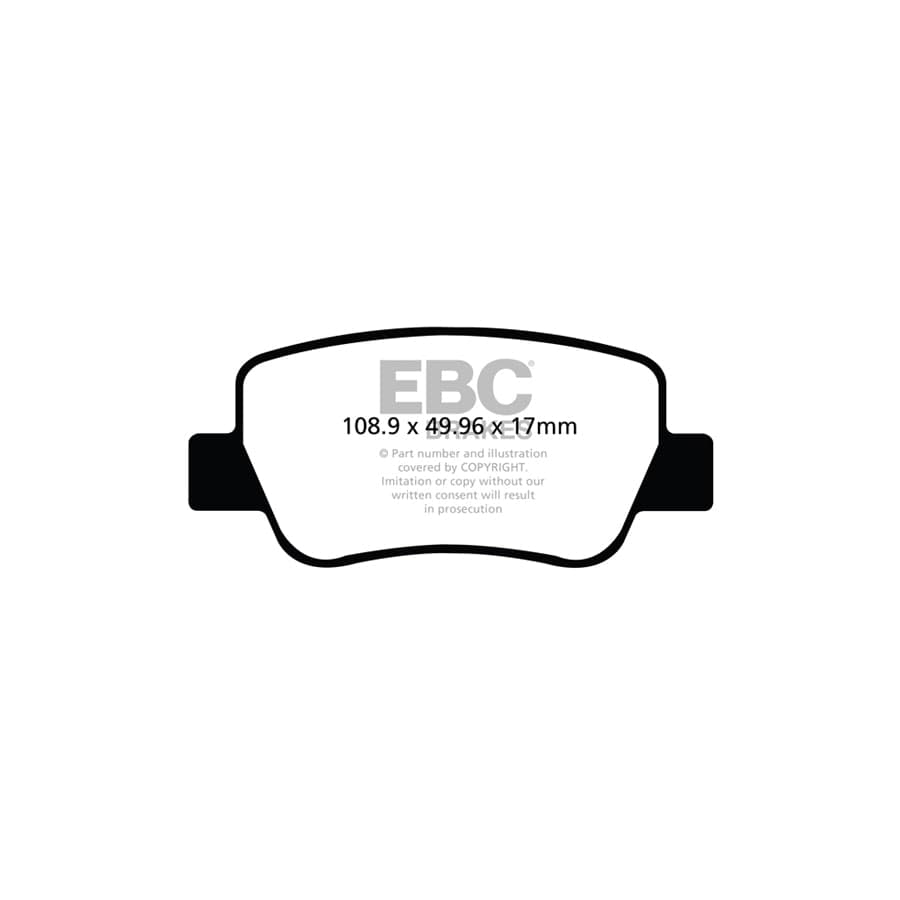 EBC PDKR842 Toyota Avensis Ultimax Rear Brake Pad & Plain Disc Kit 2 | Duco Car Parts UK Car Parts
