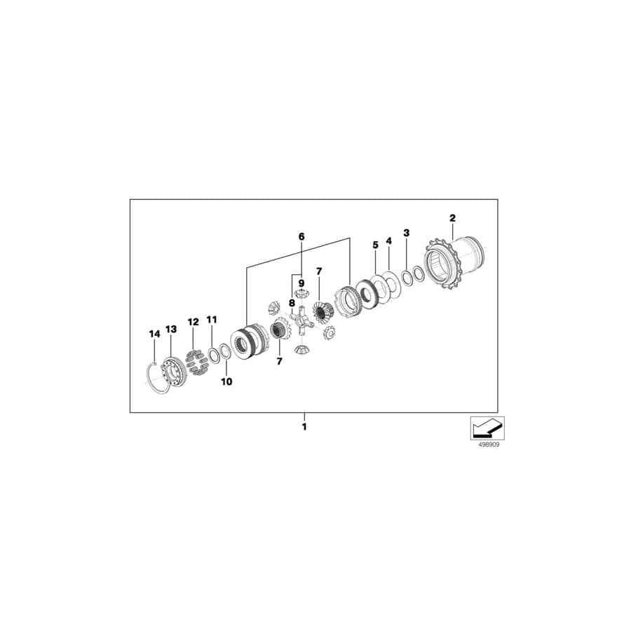 Genuine BMW 23008419600 BMW Clutch Plate DIFF OUTER 1.9 (Inc. & M6 GT3) | Duco Car Parts UK Car Parts